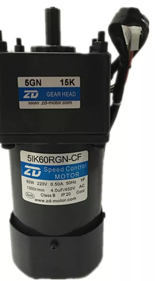 1PC  ZD 5IK60RGN-CF AC220v Gear Speed Motor