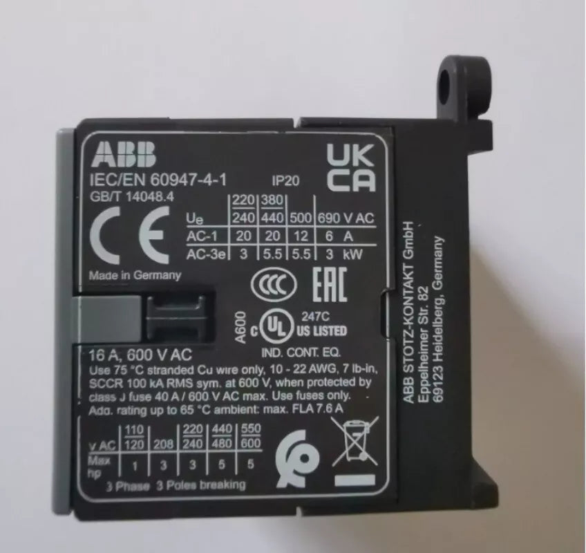 1PCS ABB AC24V AC110V AC220V Mini Contactor B7-30-10 New