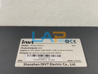 INVT GD100-004G-4 Three-Phase Inverter 380V for 4KW Motor - KOEED