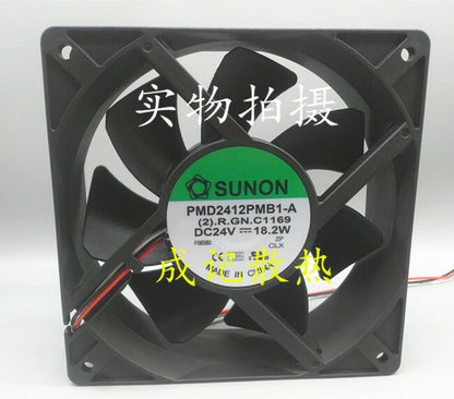 1pcs SUNON PMD2412PMB1-A 12038 24V 18.2W Inverter Fan
