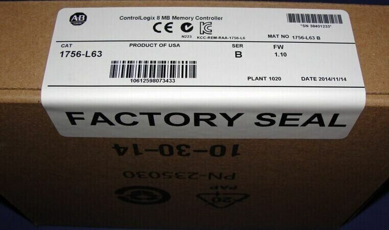 ControlLogix AB 1756-L63 Memory Controller - CONTROL LOGIX