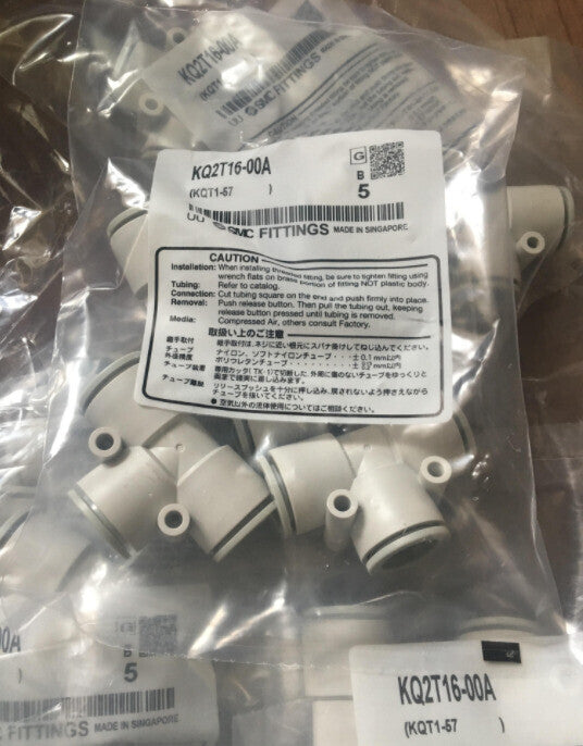 1Bag/5pcs SMC KQ2T16-00A Fittings Free Shipping #SM