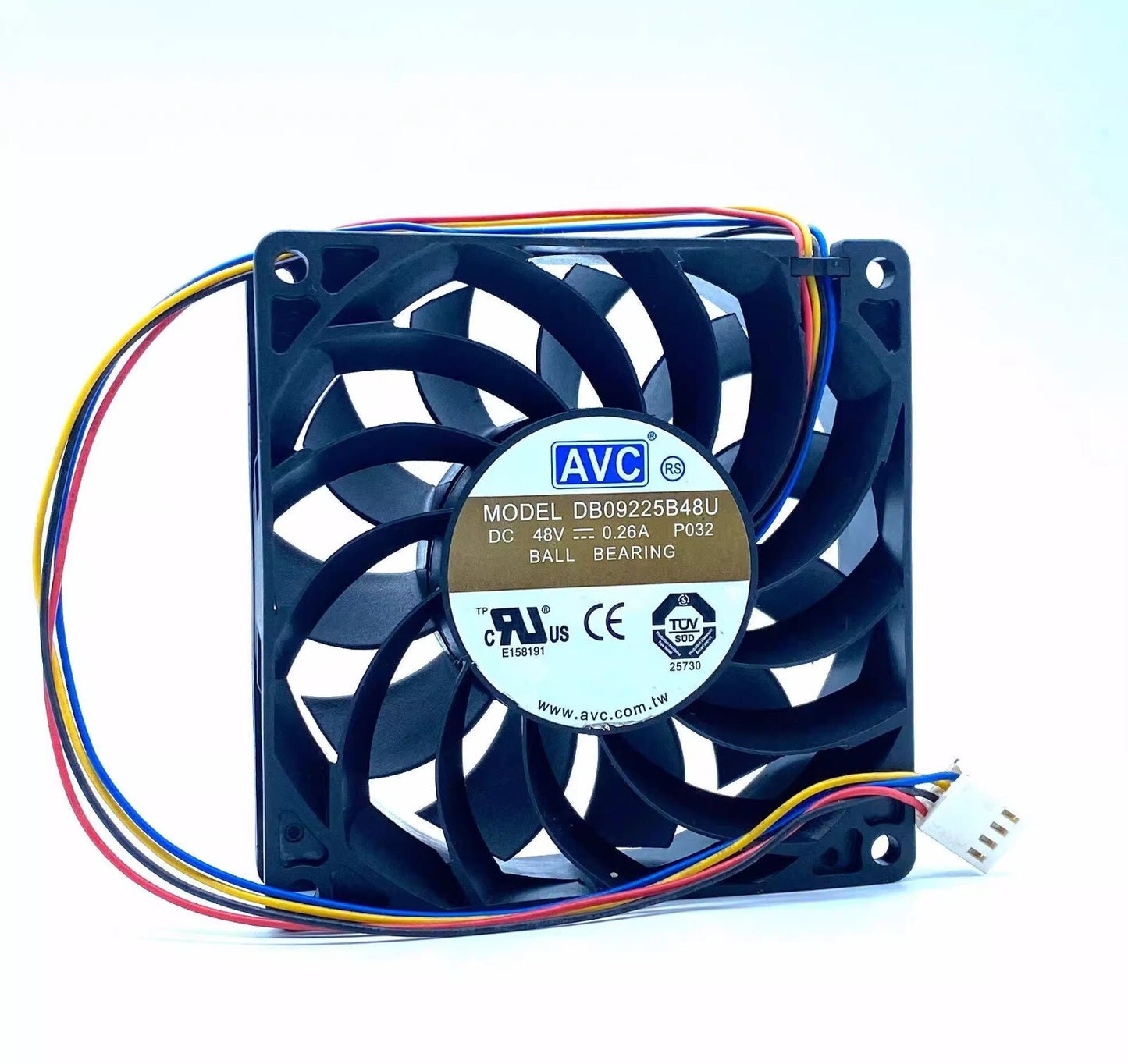 AVC DB09225B48U P032 DC48V 0.26A 9CM 4-Pin PWM Silent Cooling Fan