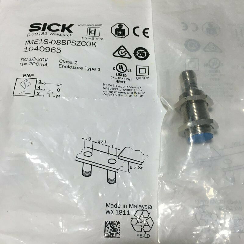 ONE SICK Proximity Switch Sensor IME18-08BPSZC0K - ONE SICK