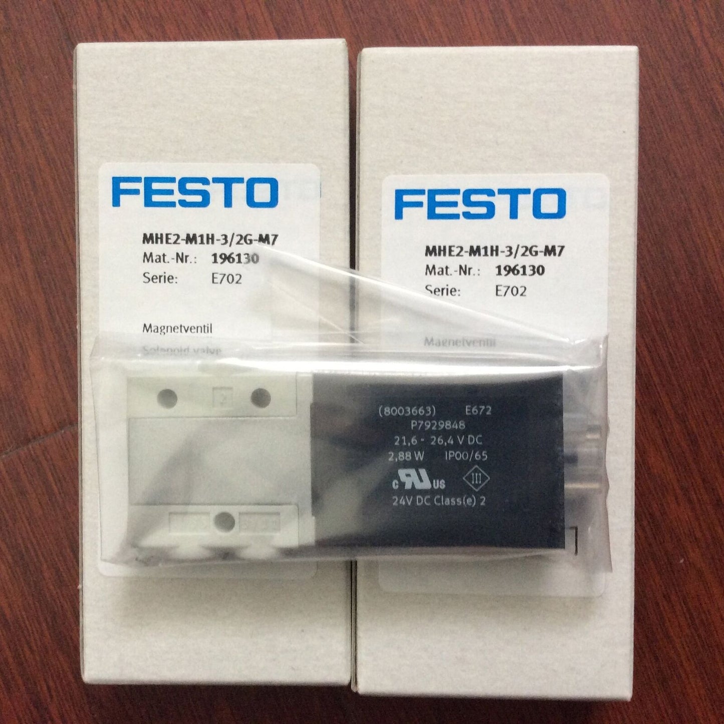 Festo 196130 Solenoid Valve MHE2-M1H-3/2G-M7 - FESTO