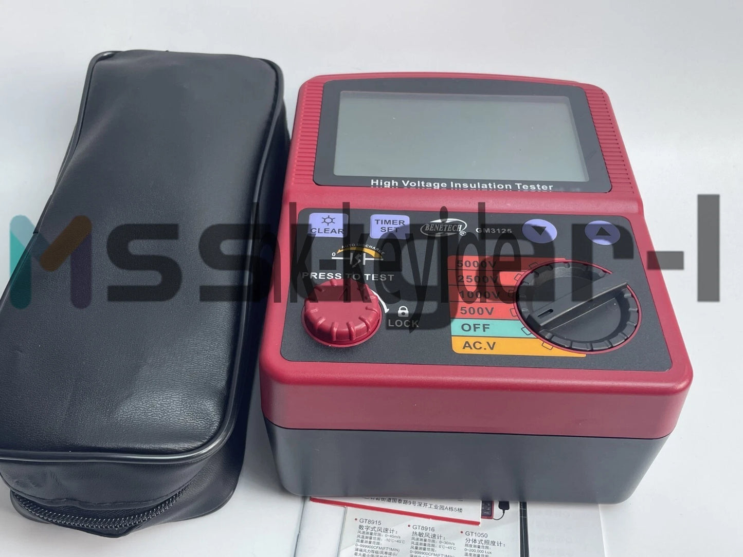 1pcs Insulation Resistance Tester Meter Megger1T Ohm DAR PI GM3125 High Voltag