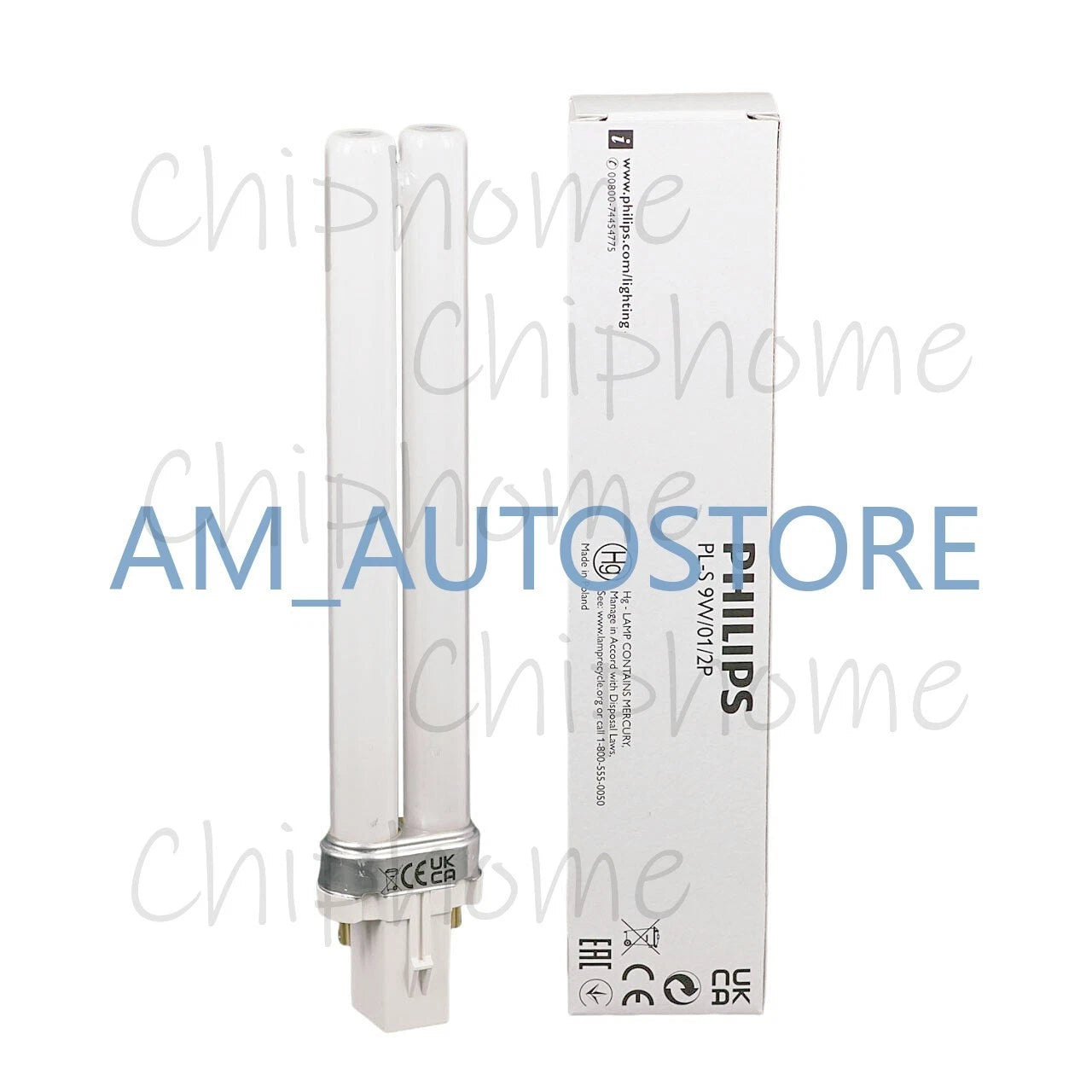 For Psoriasis, Vitiligo, Eczema, Acne UVB 9W/01/2P 311nm Narrowband bulb Lamp