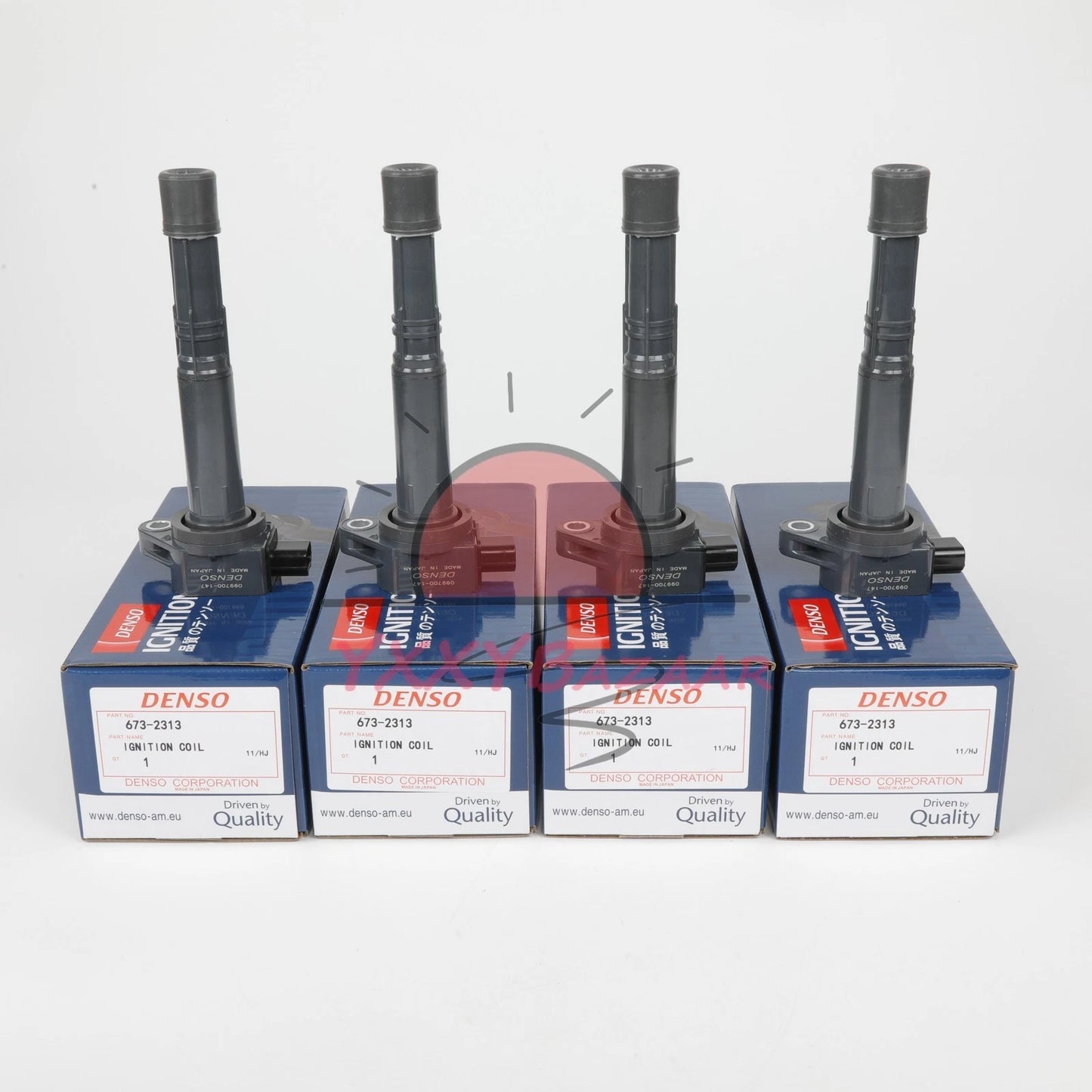 4pcs Denso Ignition Coils 673-2313 For Honda Accord CRV Acura 2.4L 30520-R40-007