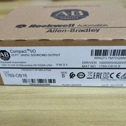CompactLogix 1769OB16 SER B 24VDC Module New Factory Sealed - COMPACTLOGIX