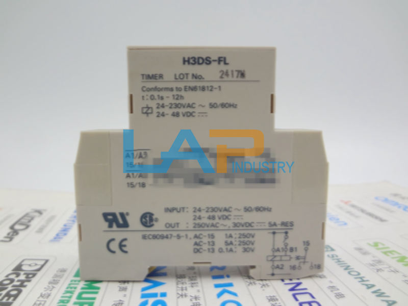 Omron H3DS-FL Solid State Timer 24-230VAC 24-48VDC - 1PC - OMRON