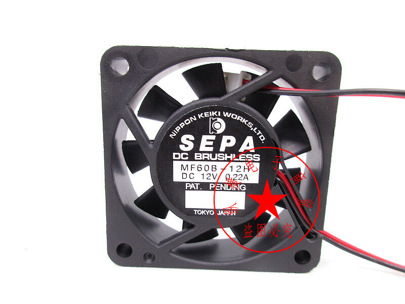 SEPA MF60B-12H 12V 0.22A 60*60*16MM 6016 ultra-quiet inverter cooling fan