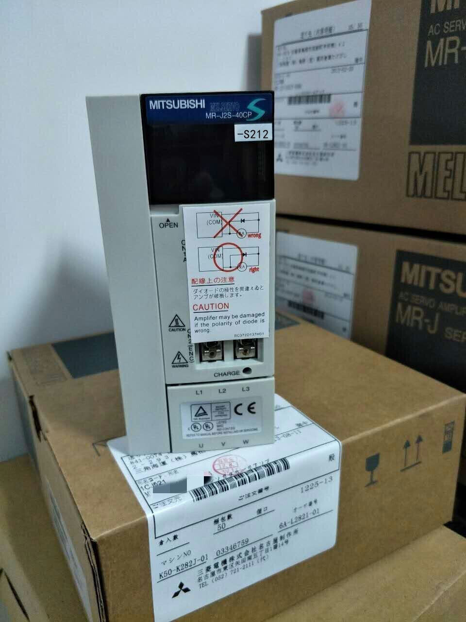 1PC MITSUBISHI MR-J2S-40CP-S212 SERVO DRIVER - MITSUBISHI