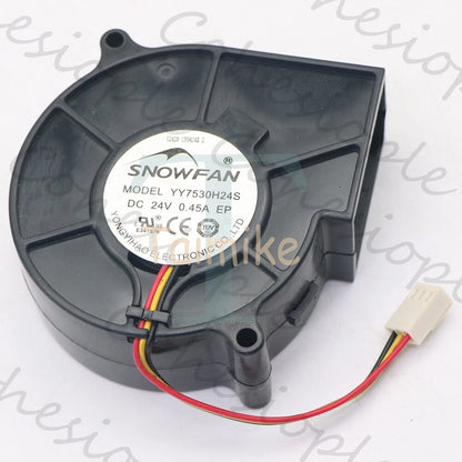 1pcs SNOWFAN Fan YY7530H24S DC24V 0.45A turbofan blower 3-wire cooling fan