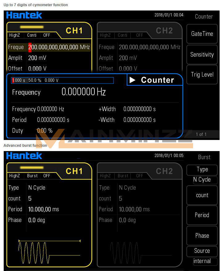 new ONE  Hantek Arbitrary waveform Function generator HDG6202B