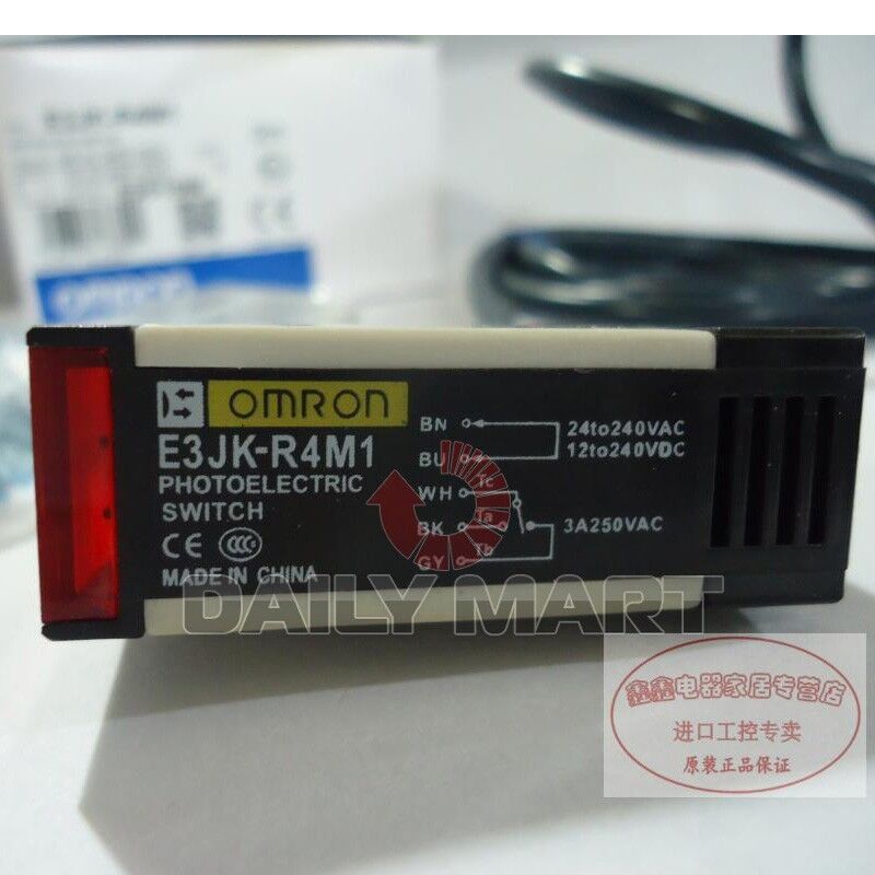 new Omron E3JK-R4M1 E3JKR4M1 24-240VAC/DC Photoelectric Switch  Ship