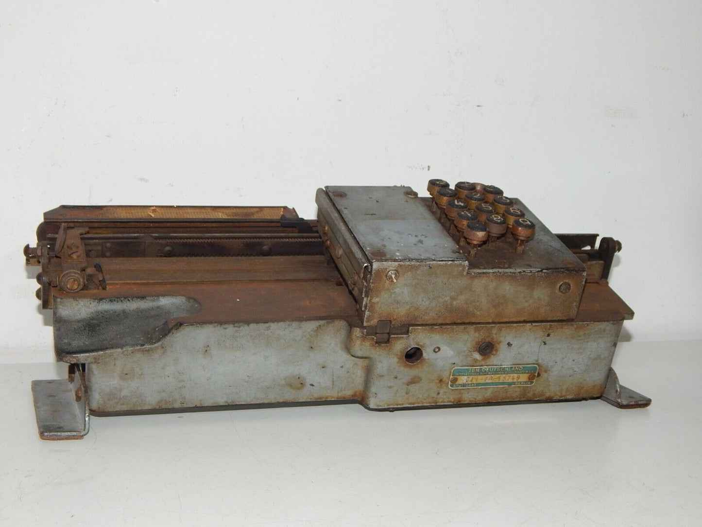 used IBM Keypunch Card Punch - 2020 model, working condition, original packaging, IBM Germany made, for data entry operator, supports multiple languages, fast processing, office or home use - IBM