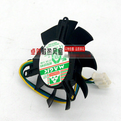 new 1PC MAGIC MGT5012XF-W10 12V 0.19A 5CM 4-wire graphics card cooling fan