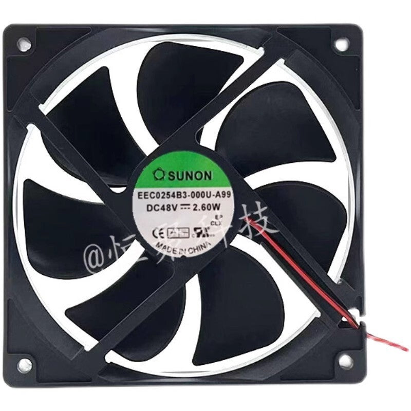 SUNON EEC0254B3-000U-A99 12025 48V 2.60W 2-Wire Silent Cooling Fan