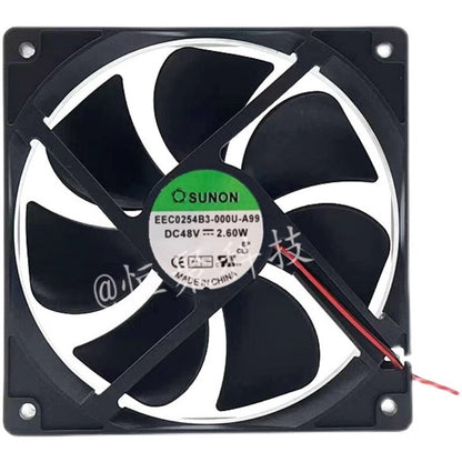 SUNON EEC0254B3-000U-A99 12025 48V 2.60W 2-Wire Silent Cooling Fan