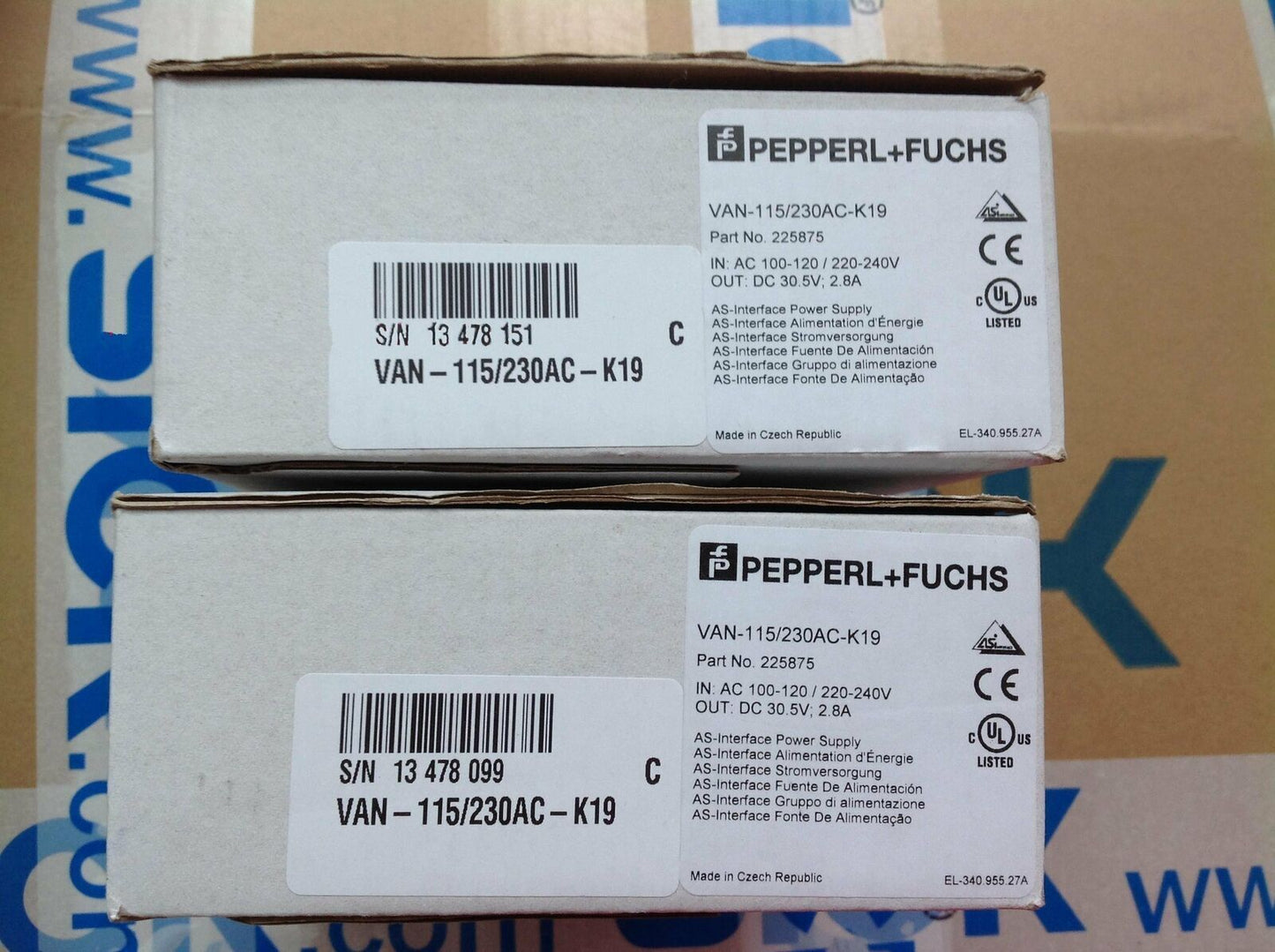New In Box PEPPERL+FUCHS Van-115/230AC-K19 - PEPPERL+FUCHS