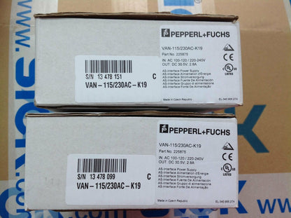 New In Box PEPPERL+FUCHS Van-115/230AC-K19 - PEPPERL+FUCHS