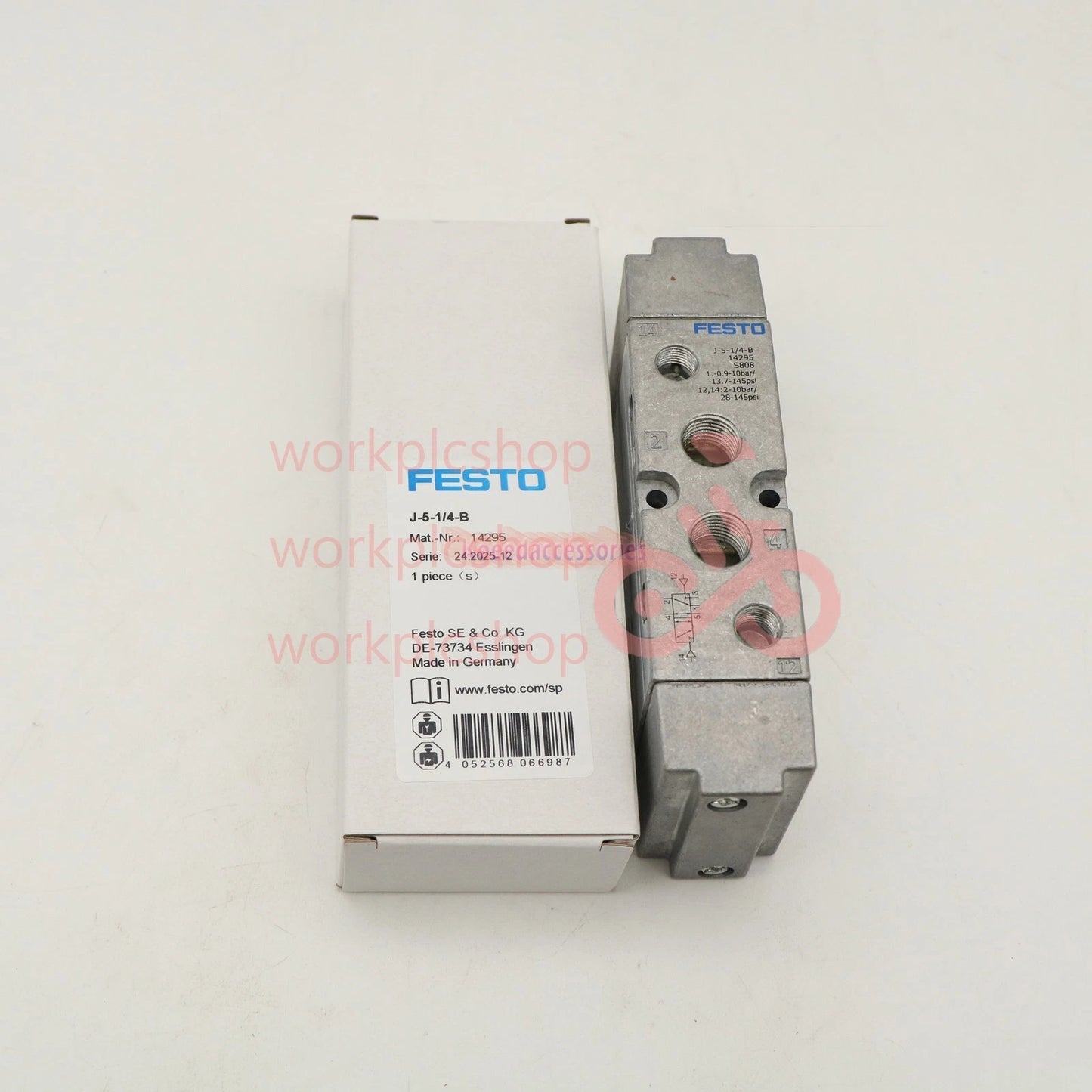 1PC FESTO J-5-1/4-B 14295 Solenoid Valve