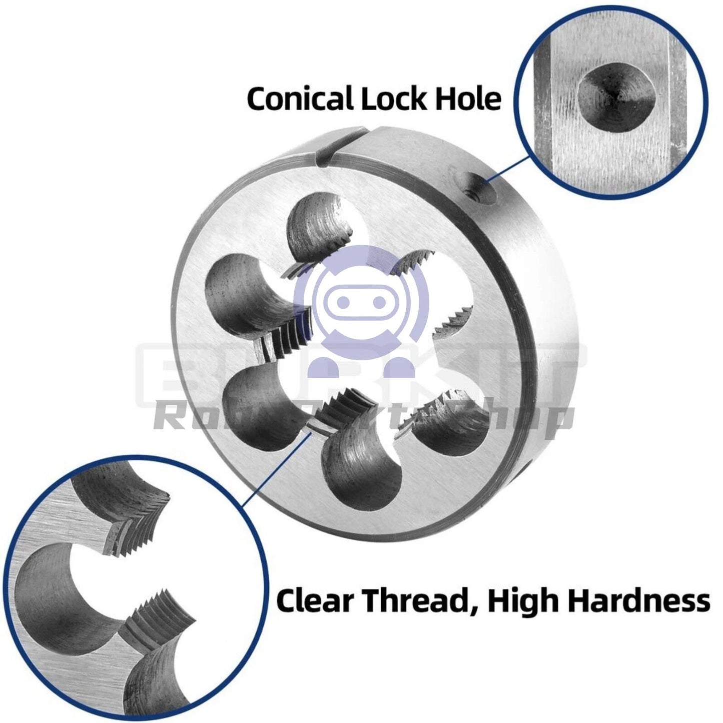 M39 X 1.5 Tap and Die Set Right Hand, M39X1.5 Machine Tap and Round Die