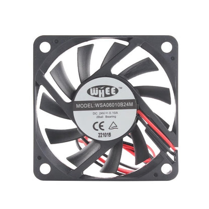 WHEE WSA06010B24M 6010 24V 0.10A double ball chassis Computer fan