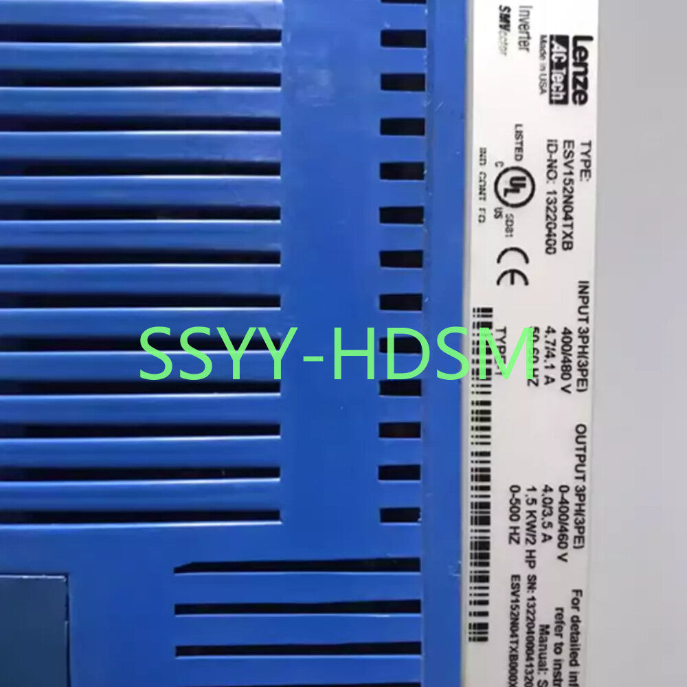 new Lenze SMVector NEMA1 400/480V 1.5kW 2HP 3-Phase Frequency Inverter (ESV152N04TXB)