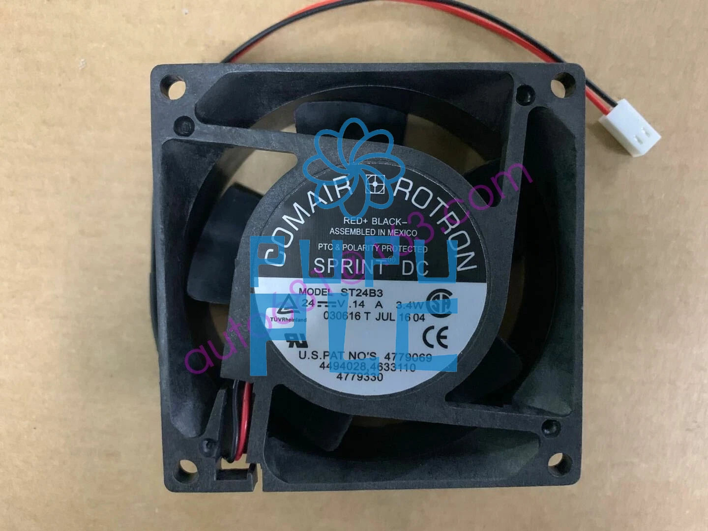 COMAIR ROTRON ST24B3 Double ball fan DC24V 0.14A 3.4W 80X80X32mm 2pin~