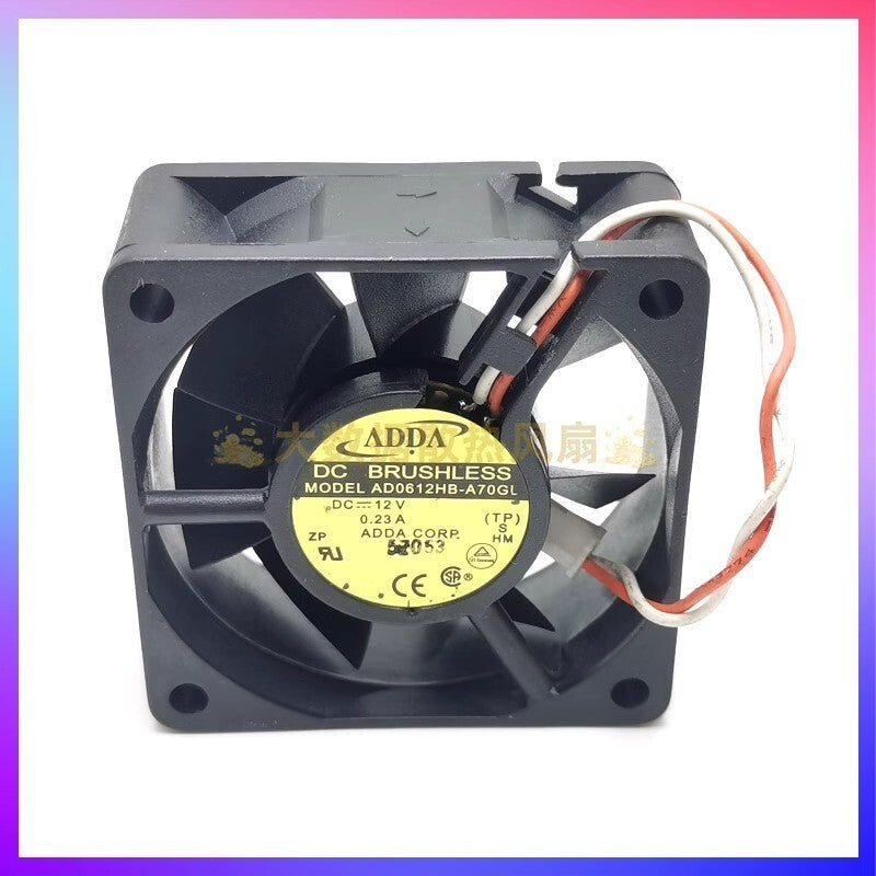 ADDA AD0612HB-A70GL 6025 DC12V 0.23A 6CM 2-Pin Cooling Fan