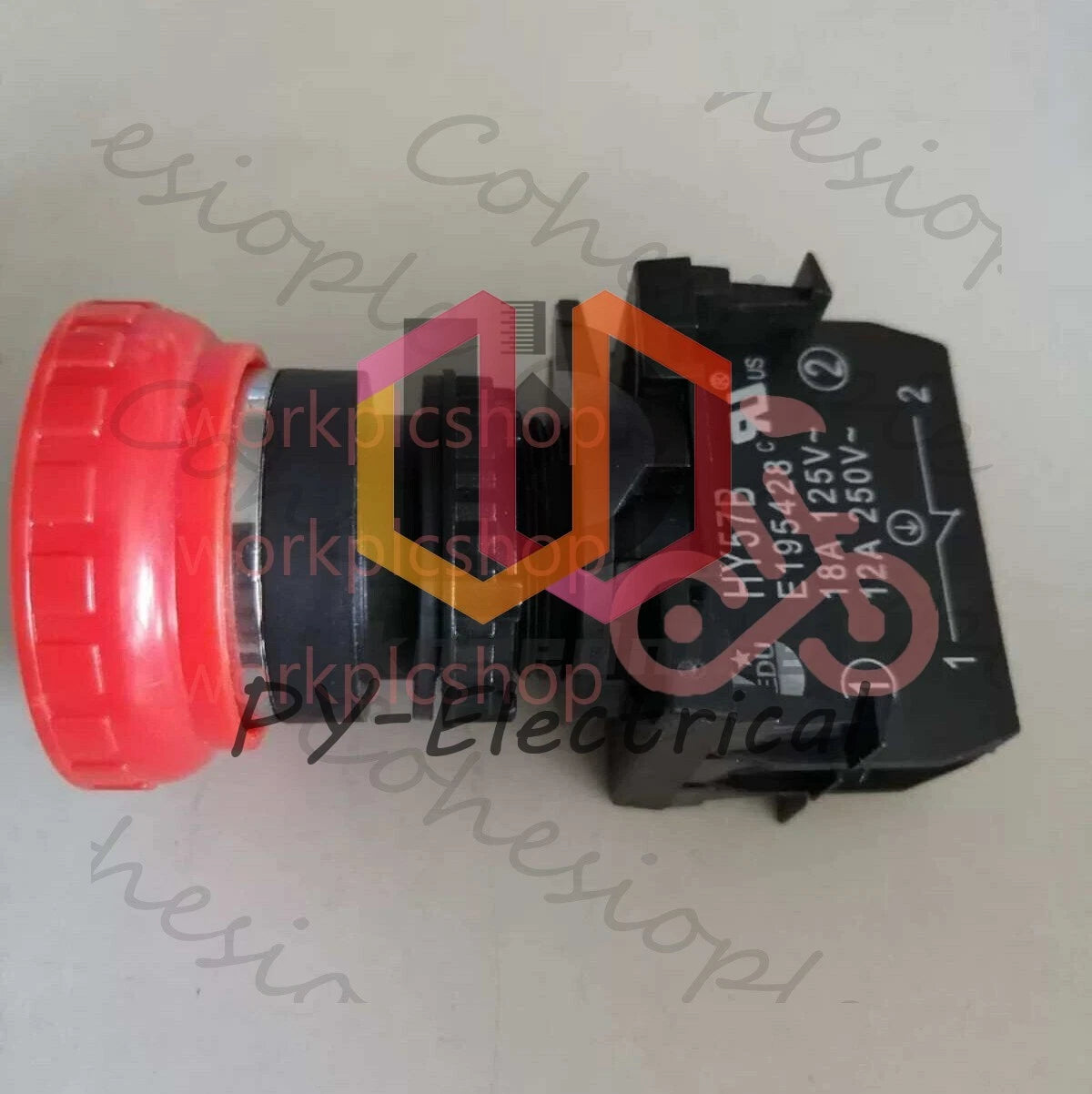 1PCS KEDU HY57B Emergency Stop Push Button Switch