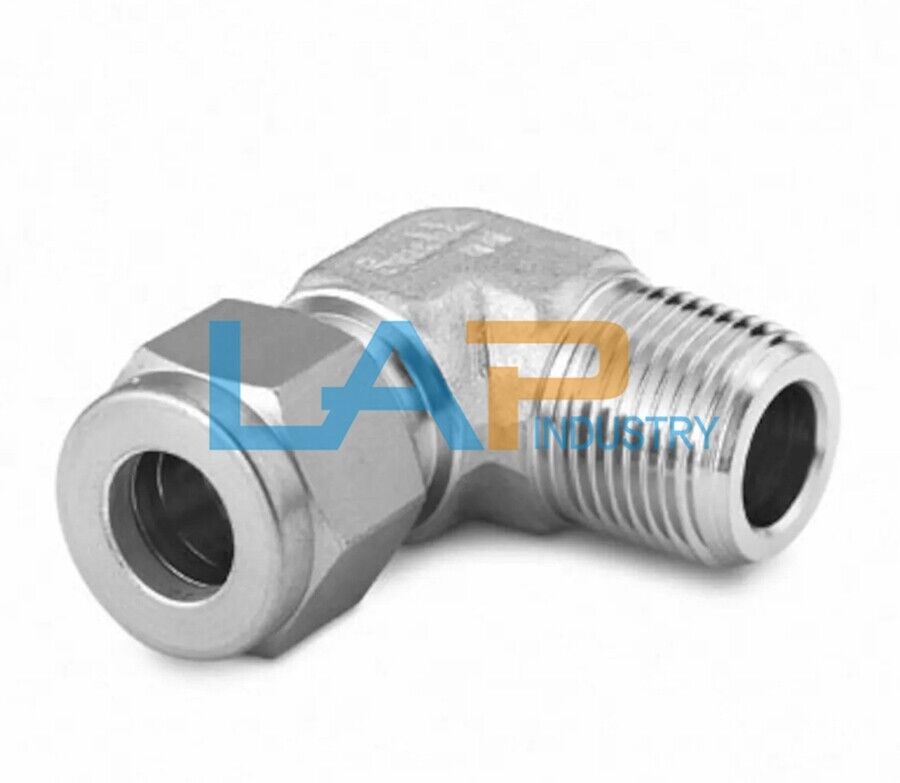 Swagelok SS-6M0-2-4RT Ferrule Elbow 6mm x 1/4 inch ISO Connector - SWAGELOK