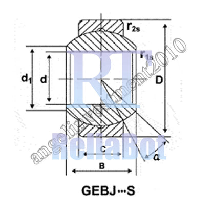 10pcs GEBJ8S Spherical Plain Radial Bearing 8x19x12mm
