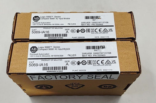 Sealed Allen-Bradley 5069-IA16 CompactLogix Digital Input Module - ALLEN-BRADLEY