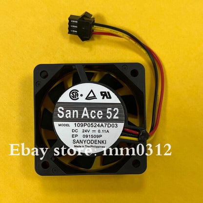 new 1pcs Sanyo San Ace 52 109P0524A7D03 DC24V 0.11A 3-Pin Cooling inverter fan