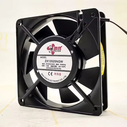 1PCS ZHUXUN ZX12025NGW 220V 14W 12025 12CM High Temperature Cooling Fan