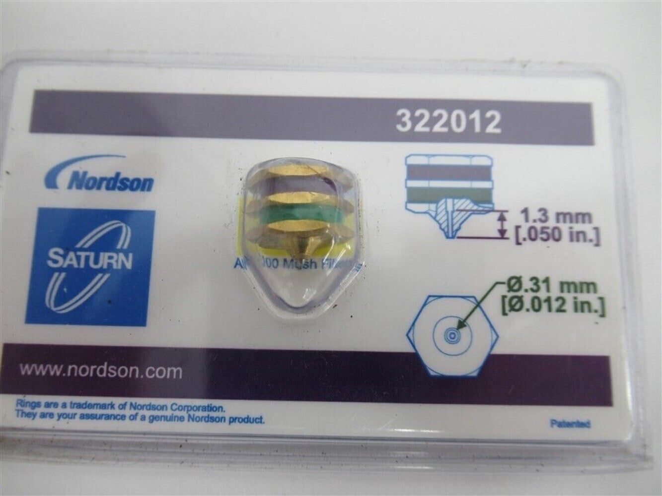 QTY:1  For NORDSON hot melt machine Nozzle 322012