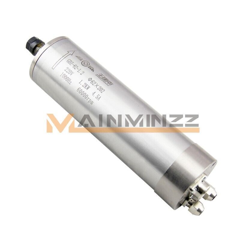ONE GDZ-62-1.2 High Speed Spindle Motor Water-cooled ER11 220V for Router CNC