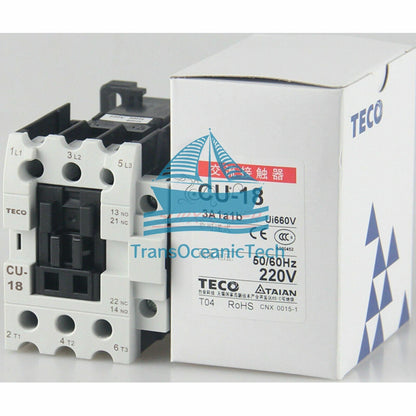 TECO CU-18 220VAC contactor (1PCS )