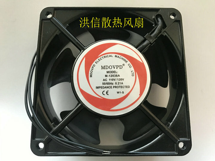 1pcs MDOVPD M-12038A W1-S 110/120V 0.21A 2-wire high temperature cooling fan