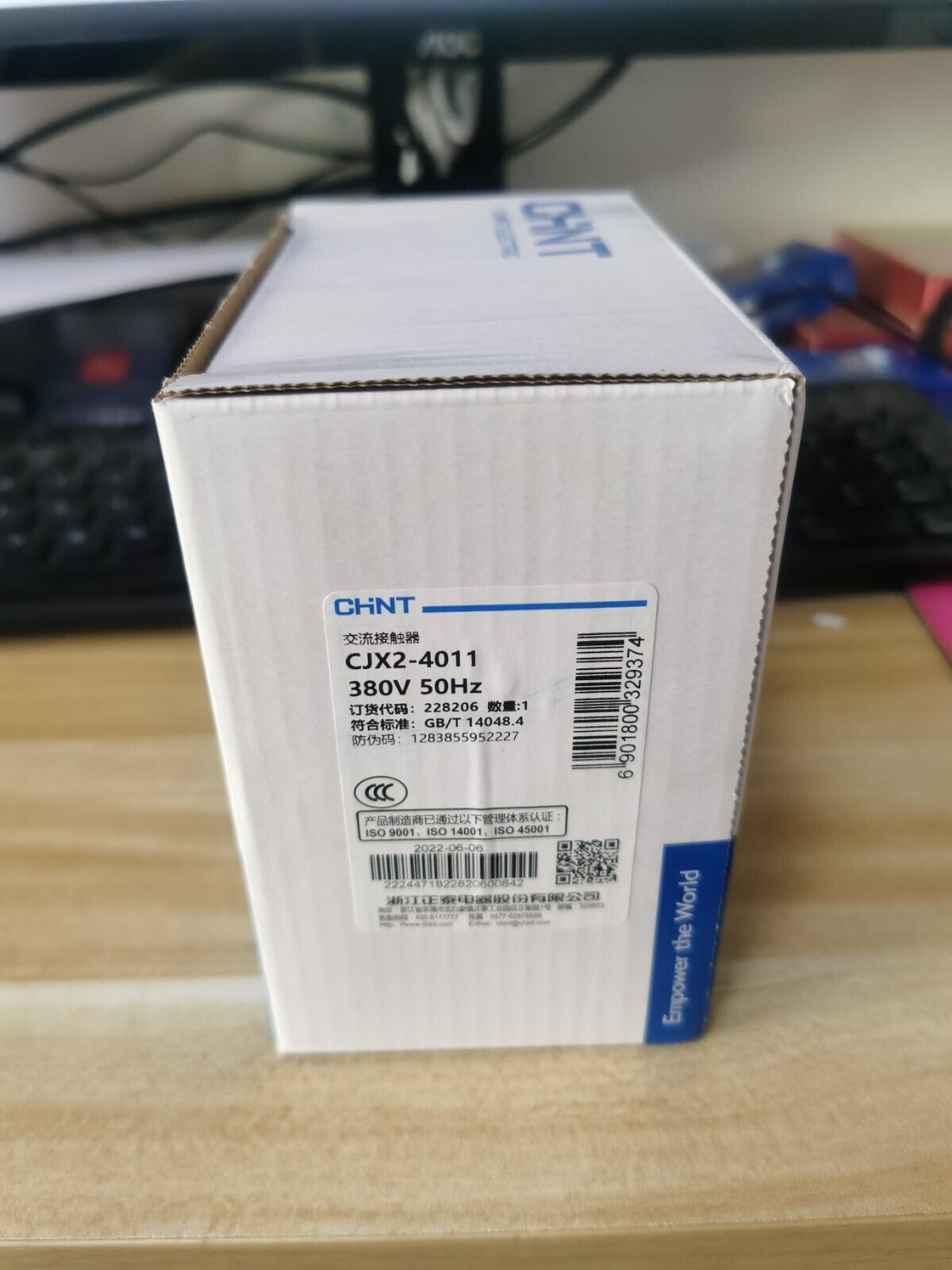 Chint CJX2-4011 Series AC Contactor 24V 36V 110V 220V 380V