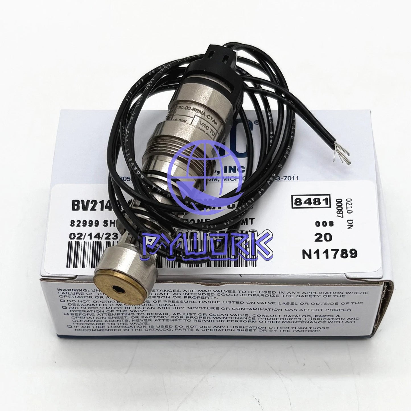 1PCS MAC Solenoid Valve BV214A-CB0-00-BBNA-CTA DC24V MACBV Bullet valve~