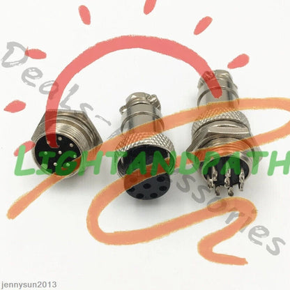 GX16/GX20/GX12 Ation Plug Male&Female Wire Panel Metal Connector 2/3/4/5/6Pin