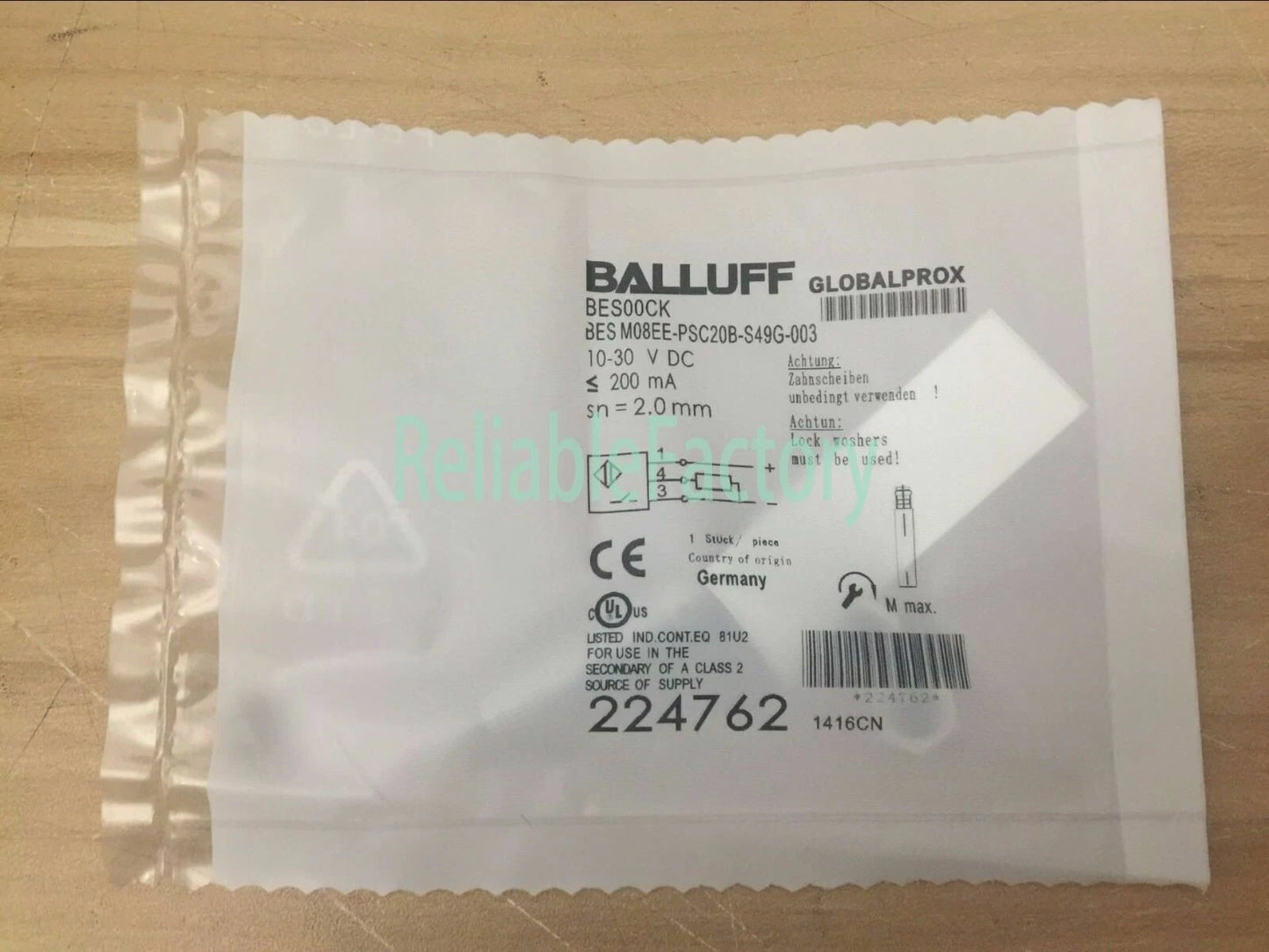 1PCS BALLUFF BESM08EE-PSC20B-S49G-003 PROXIMITY SENSOR - FREE SHIP