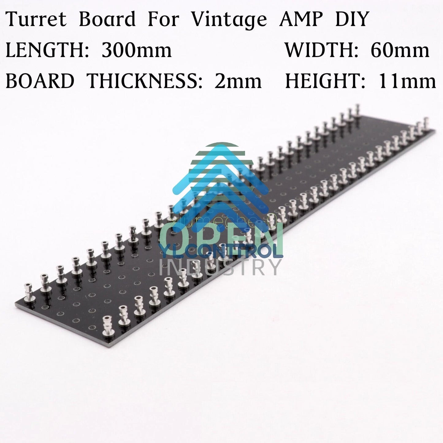 300x60x2mm 30x2 Hole Strip Terminal Turret Board 4 Vintage Tube Guitar Audio AMP