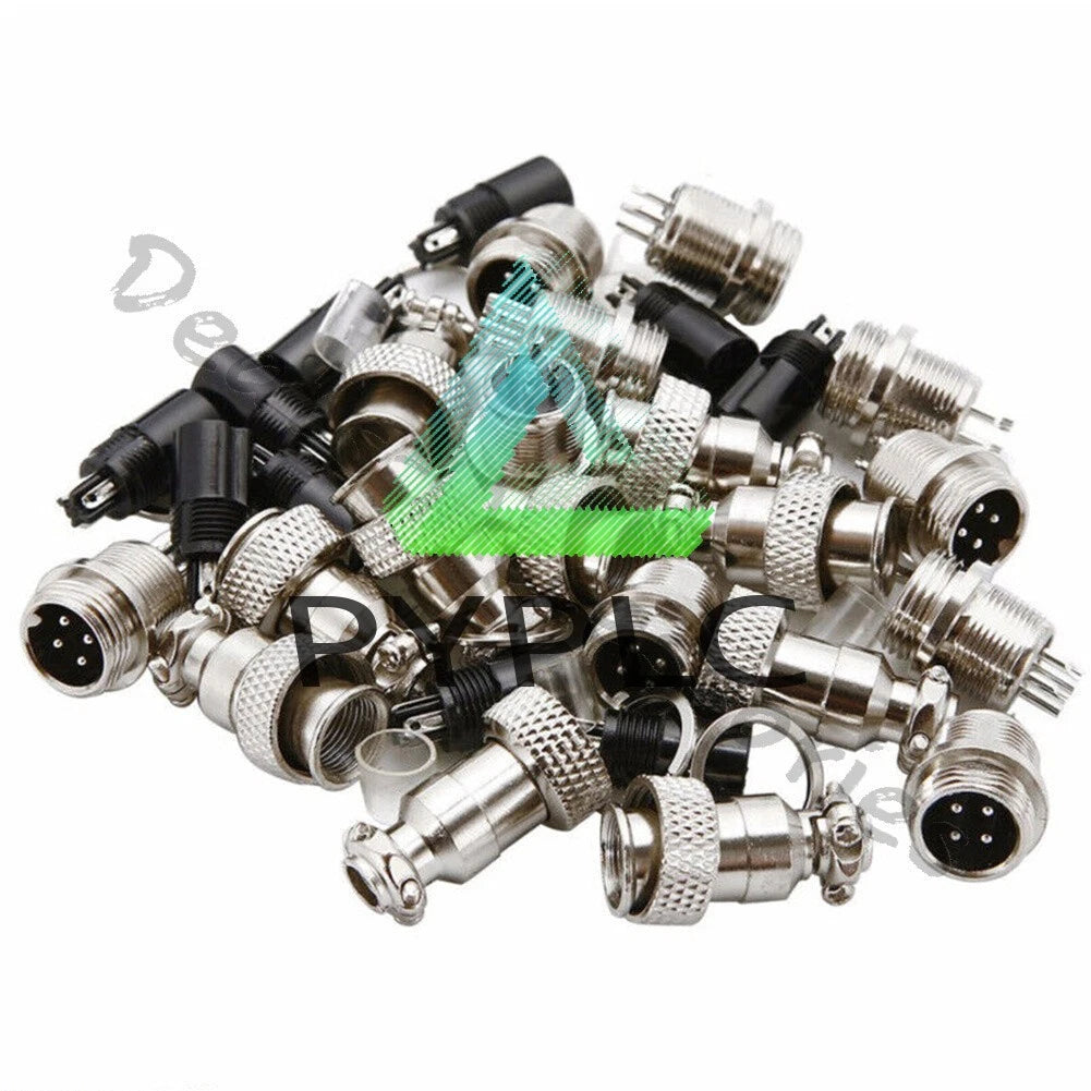 GX16/GX20/GX12 Ation Plug Male&Female Wire Panel Metal Connector 2/3/4/5/6Pin
