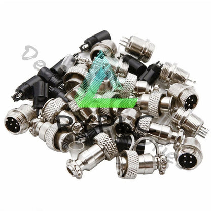 GX16/GX20/GX12 Ation Plug Male&Female Wire Panel Metal Connector 2/3/4/5/6Pin