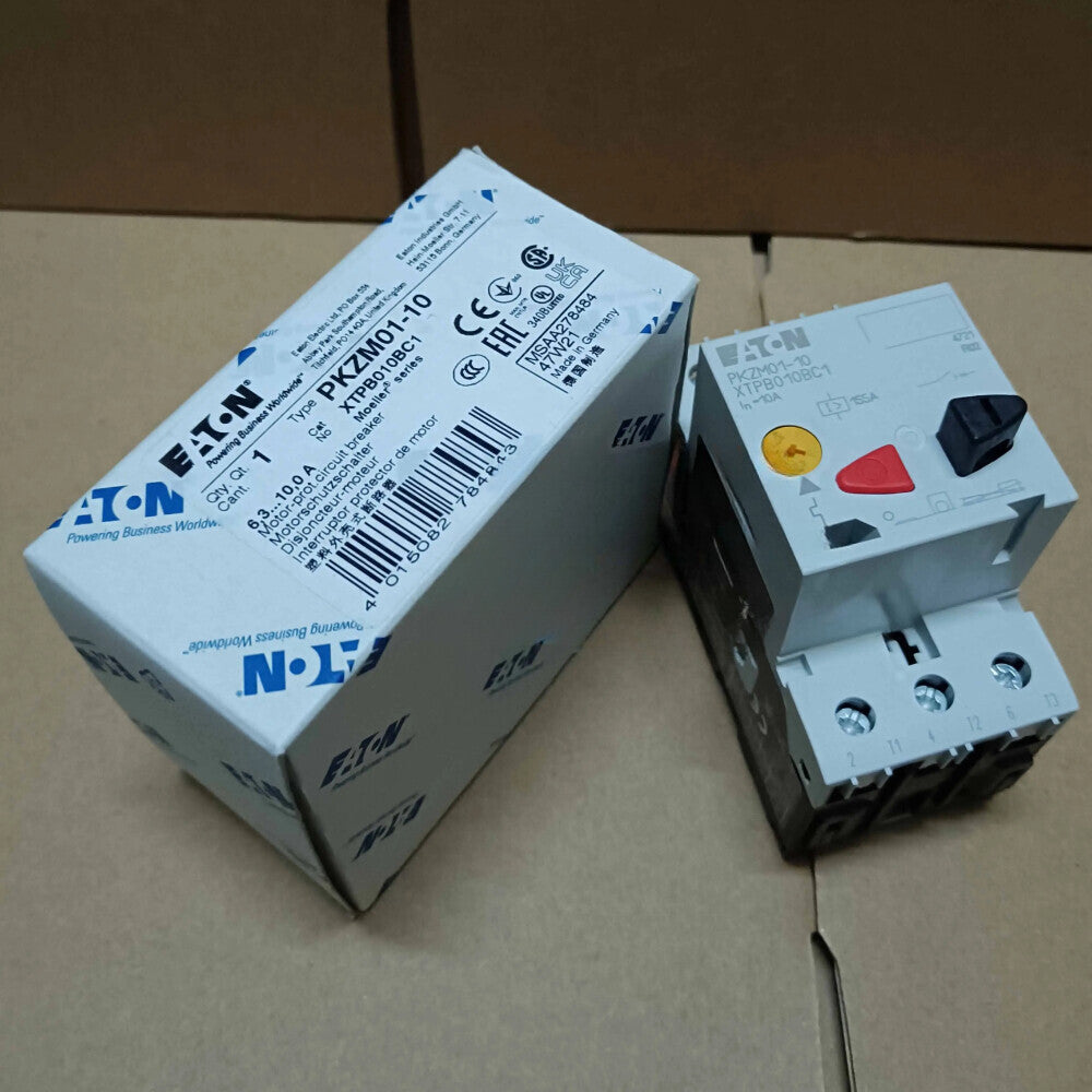 1Pcs For Eaton Moeller PKZM01-10 XTPB010BC1 Circuit Breaker 6.3-10A