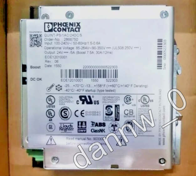 Efficient 1PC Power Supply for Quint-PS Series - PHOENIX CONTACT